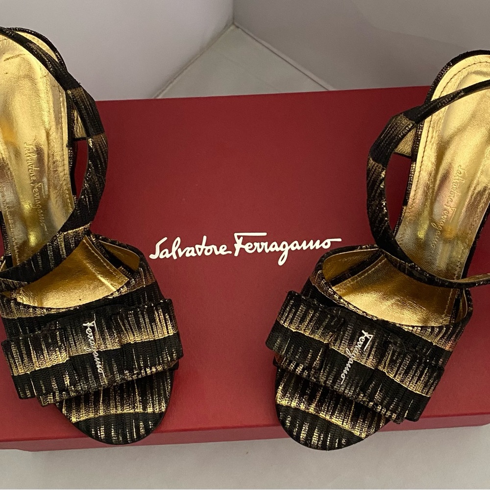 Salvatore Ferragamo Violet Sandals size 7C